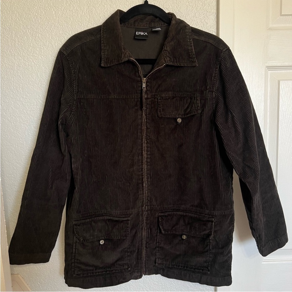 Erika Chocolate Brown Corduroy Jacket